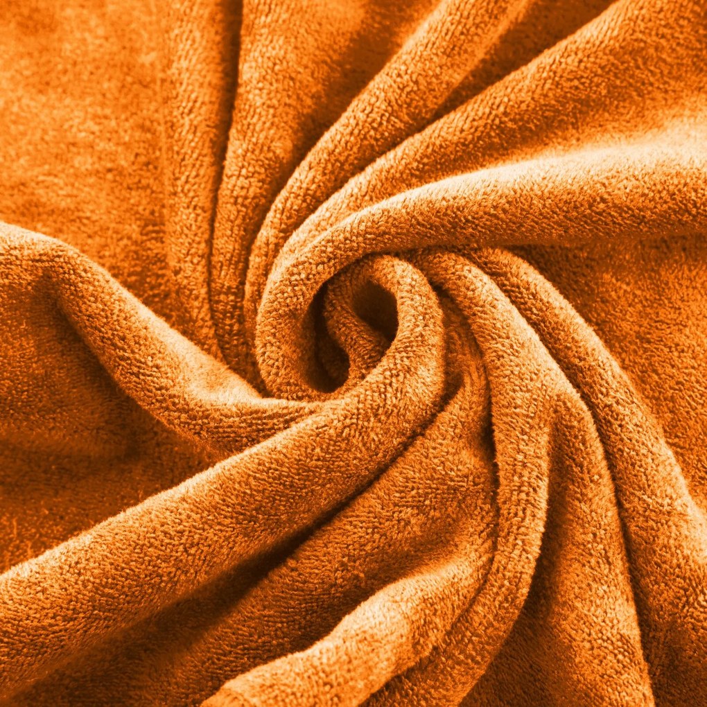 RÝCHLOSCHNÚCI UTERÁK Z MIKROVLÁKNA AMY3 SADA 3KS 80X150 CM ORANŽOVÁ