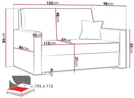 Rozkladacia pohovka Carivia Bis Premium II (sivá) (s úl. priestorom). Vlastná spoľahlivá doprava až k Vám domov. 1121956