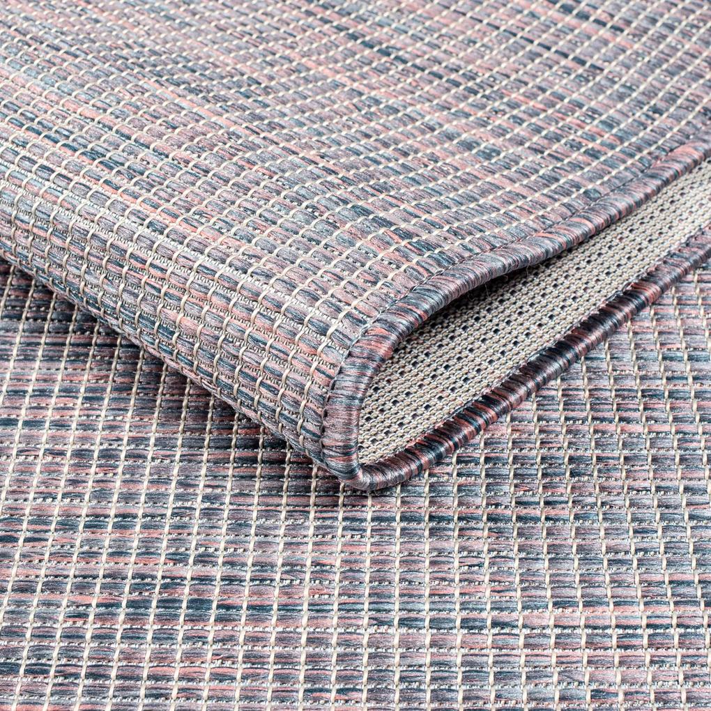 Dekorstudio Šnurkový koberec PALM 2778 - ružovomodrý Rozmer koberca: 100x200cm