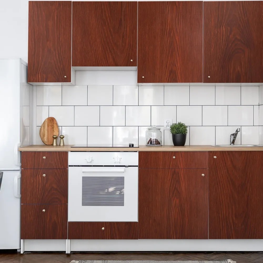 Samolepka na nábytok 200x60 cm Dark Walnut Wood - Ambiance