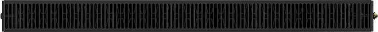 Mexen, Plochý panelový radiátor Mexen CVF22 600 x 1800 mm, spodné pripojenie, 2848 W, čierny - W622F-060-180-70