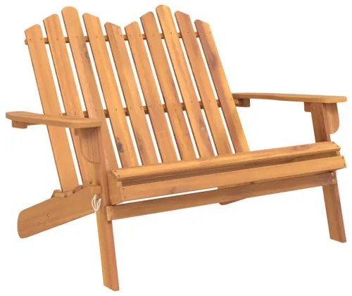 vidaXL Adirondack Záhradná lavička 126 cm masívne akáciové drevo-