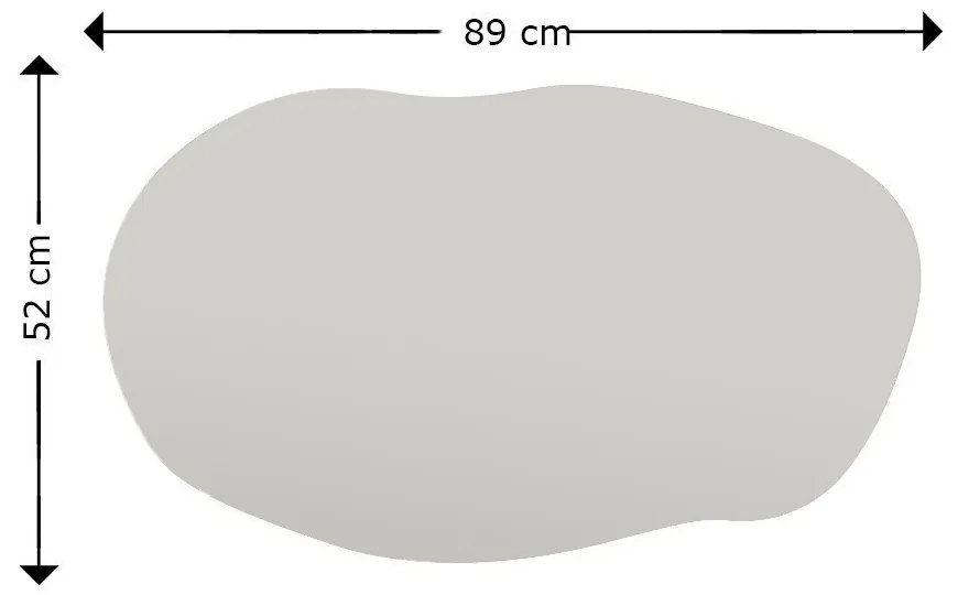 Dekoratívne nástenné zrkadlo Lossa 89x52 cm čierne