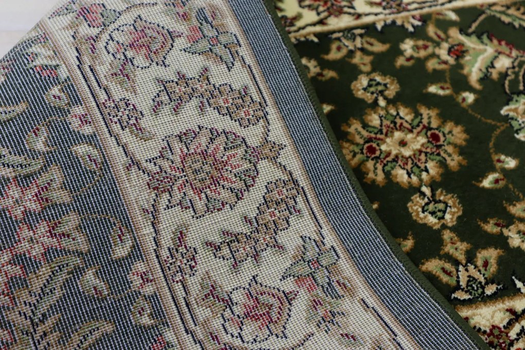 AKCIA: 130x100 cm Behúň na mieru Anatolia 5378 Y (Green) - obšitý zo všetkých strán, zelená, chodba / predsieň, Berfin Dywany