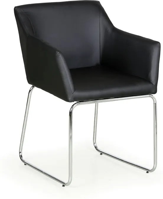 Konferenčná stolička KONSTRUKT, čierna, 2 ks