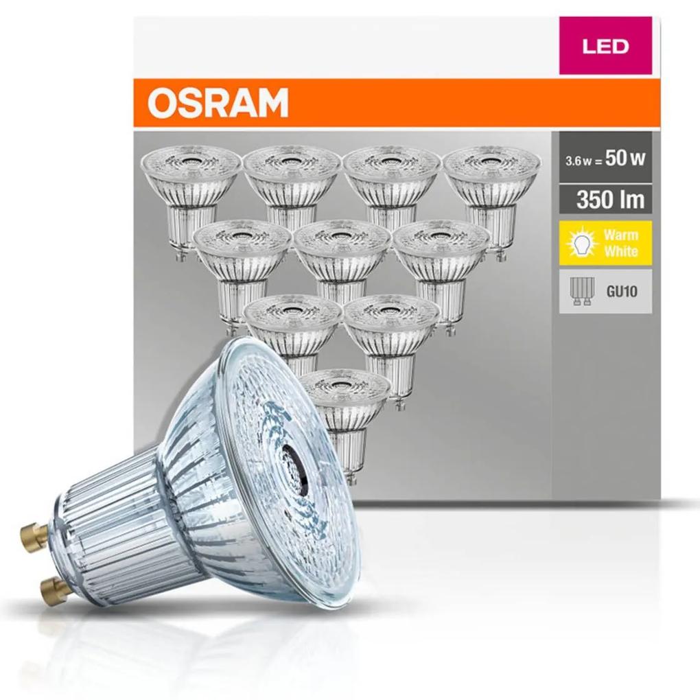 OSRAM LED reflektor GU10 4,3W 2 700K 350lm 10 ks