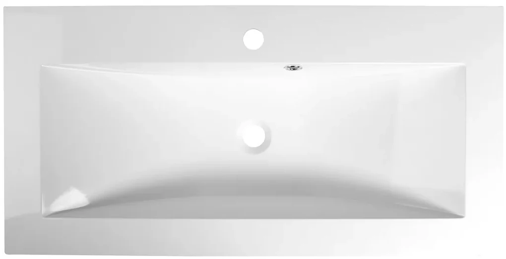 Sapho Sapho, YUKON umývadlo 90x45cm, liaty mramor, biela, 55900