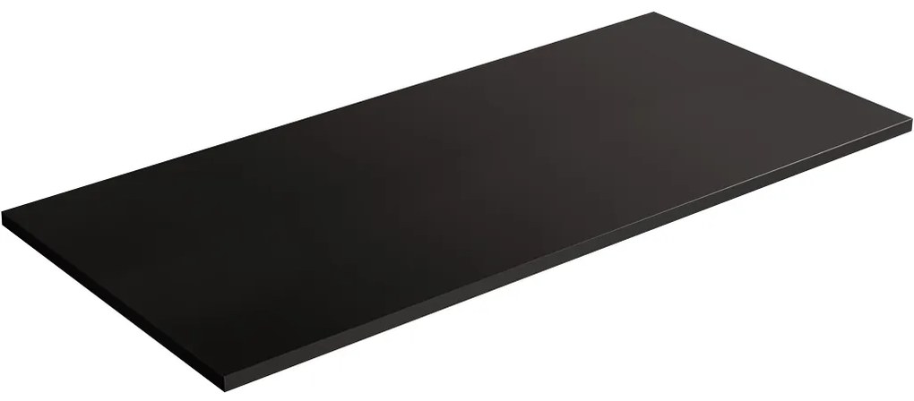 CERANO - Kúpeľňová doska pod umývadlo Carole - čierna matná - 100 cm