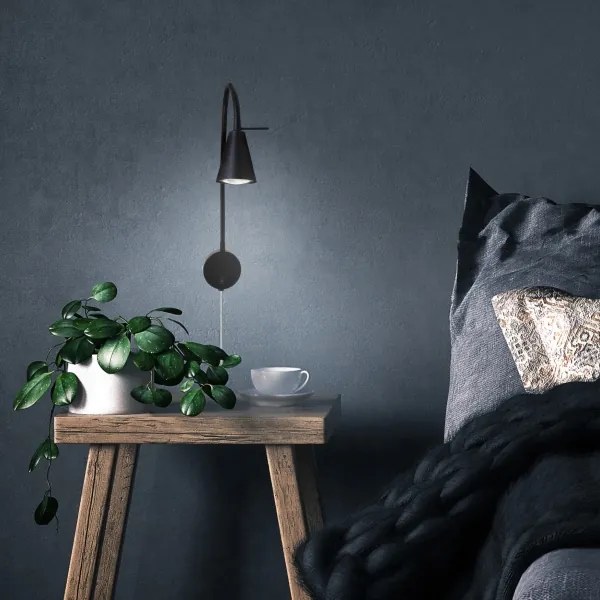 Briloner 2082-015 - LED Nástenná lampa COMFORT LIGHT 1xGU10/5W/230V čierna