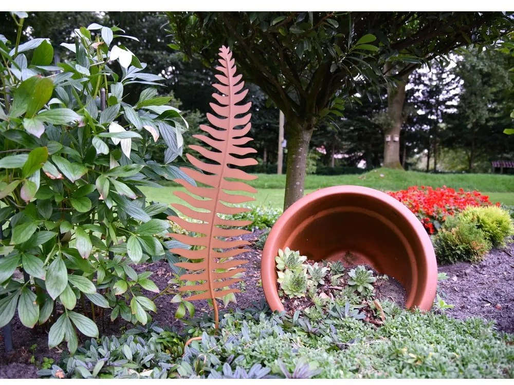 Kovový záhradný zápich Leaf – Garden Pleasure