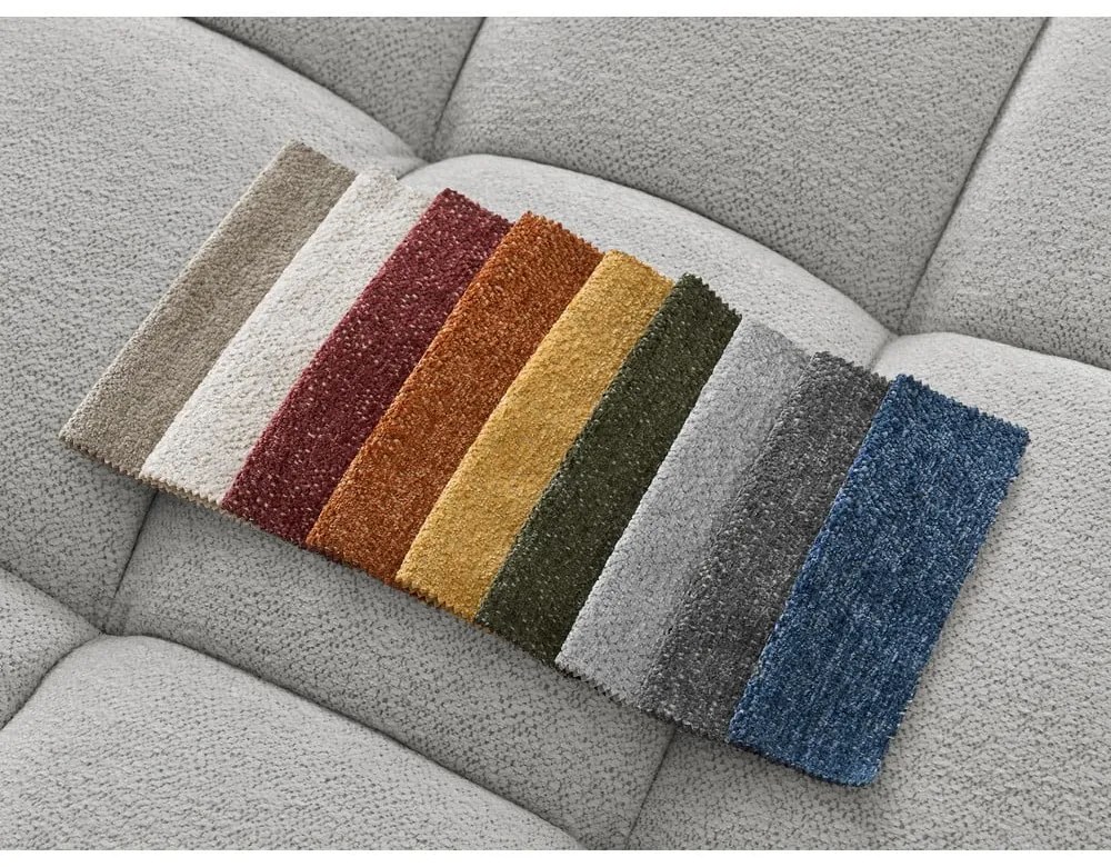 Svetlosivá ženilková rozkladacia/s úložným priestorom rohová pohovka (pravý roh/do L) Everest – Bobochic Paris