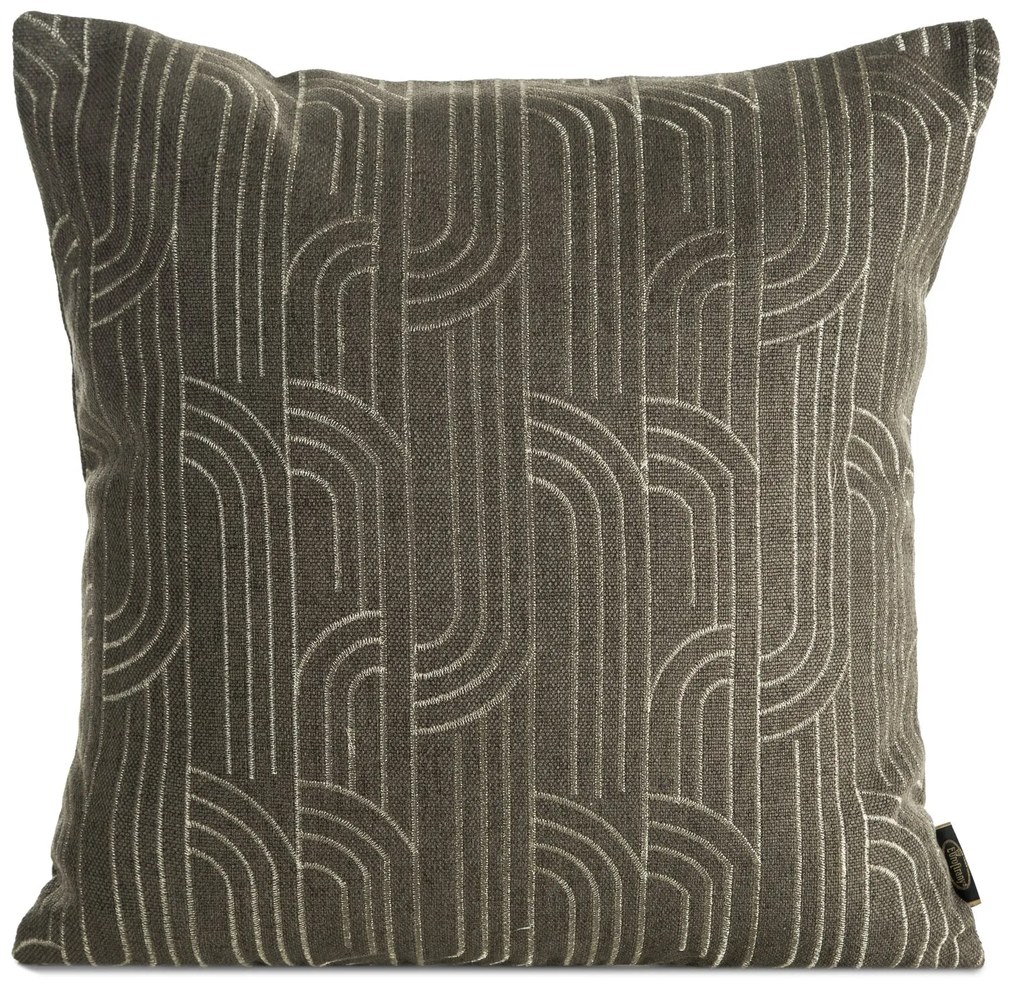 DEKORAČNÁ OBLIEČKA NA VANKÚŠ MILA2 45X45 CM HNEDÁ