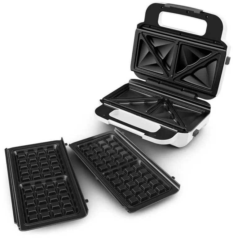 Sendvičovač Tefal Multiplates Snack XL SW701110 Tmavo šedý/Biely
