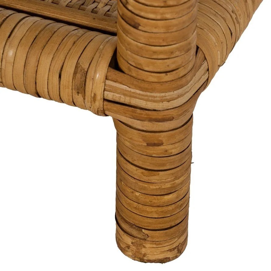 Konferenčný stolík so sklenenou doskou v prírodnej farbe 40x90 cm – Ixia