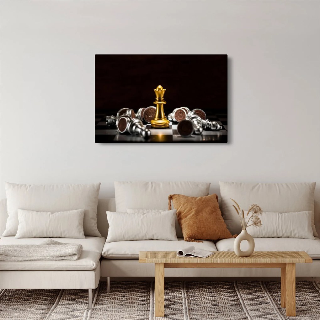 Obraz - Šachové figúrky (90x60 cm)