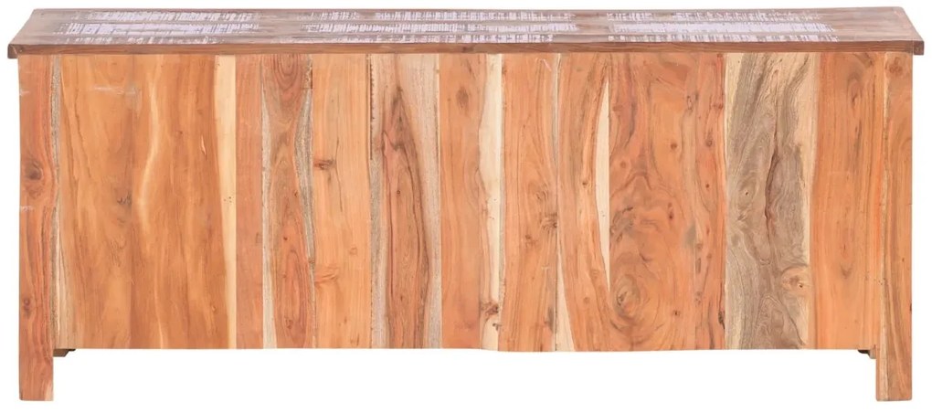furniture-nabytek.cz - Masivní TV stolek Wakefield z recyklovaného dřeva, lakovaný, vícebarevný – 150×50×60 cm