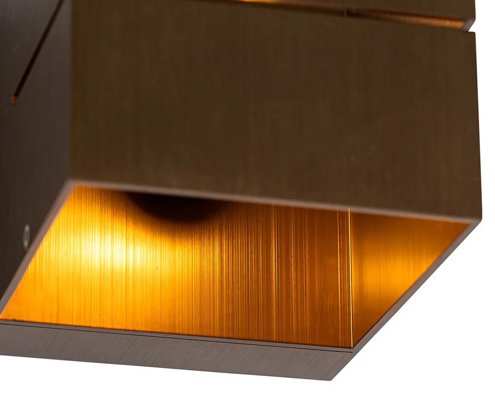 Sada 2 inteligentných nástenných svietidiel tmavá bronz 9,7 cm vrátane WiFi G9 - Transfer Groove