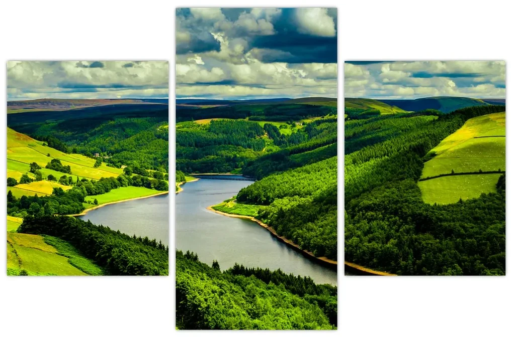 Obraz - Zelená krajina (90x60 cm)