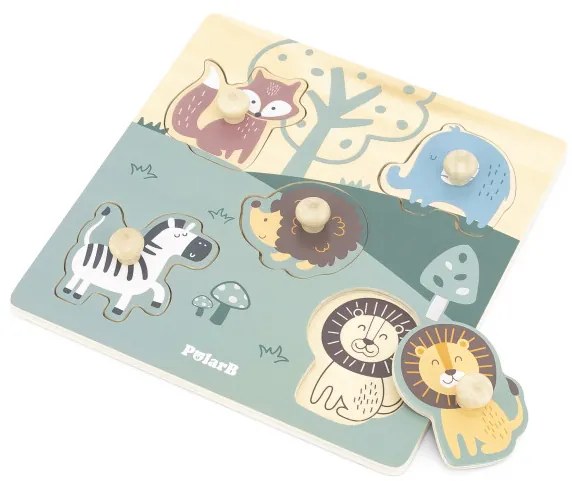 Puzzle s rúčkami Viga 44068 PolarB zvieratká