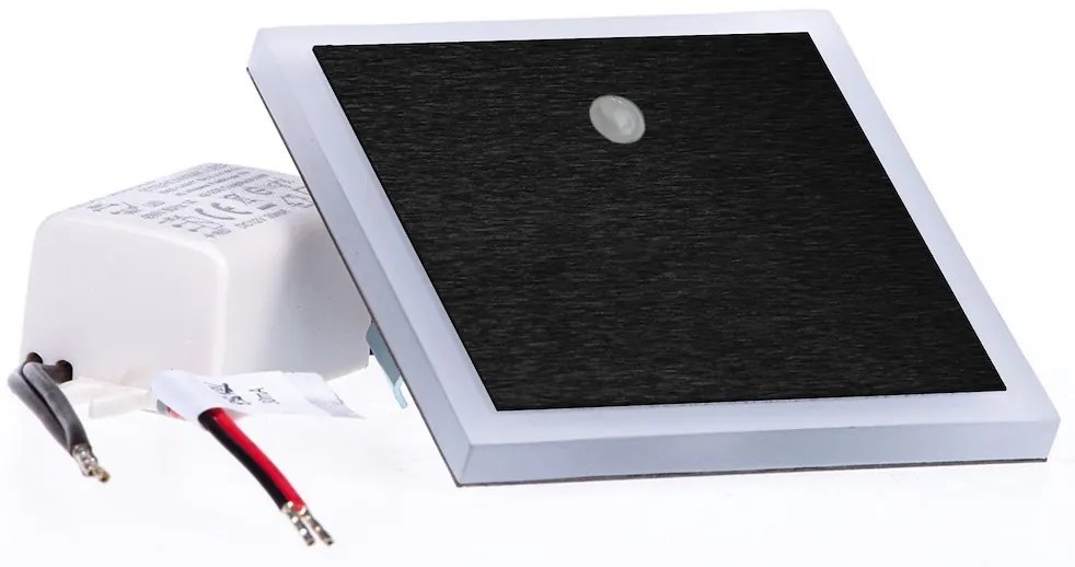 Schodiskové LED svietidlo Evo, 1x LED 0,6w, 4000k, b, pohybový senzor