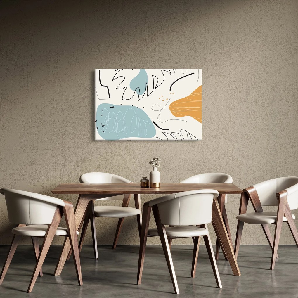 Obraz - Ilustrácia listu (90x60 cm)