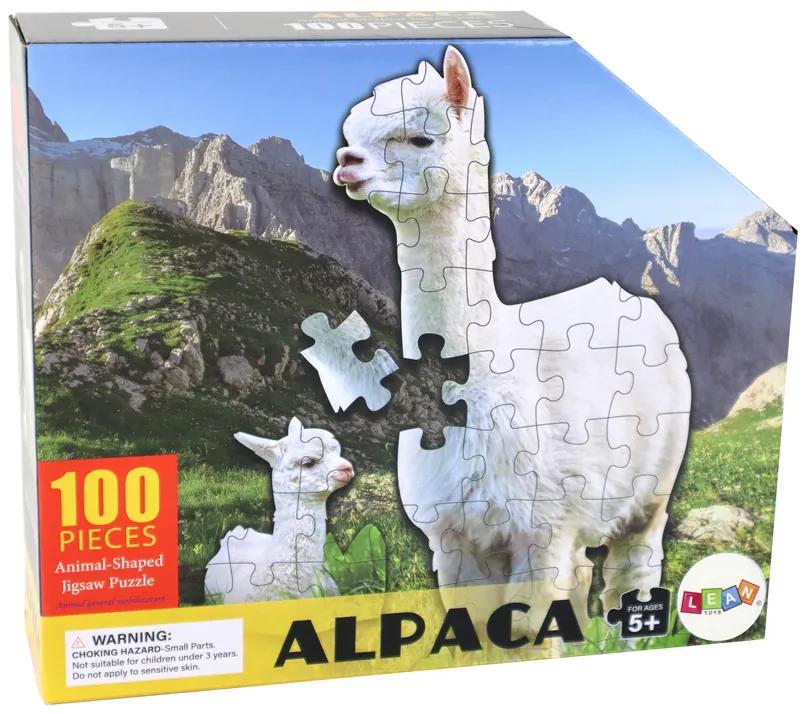 Lean Toys Puzzle 100 dielikov – Alpaka