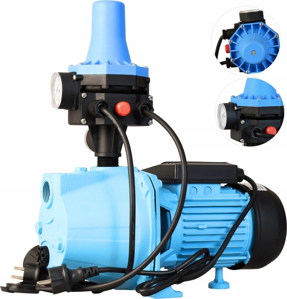 Výkonná Pumpa S Automatickým Regulátorom 370 W 42 L/min, Regulácia Chodu Na Sucho