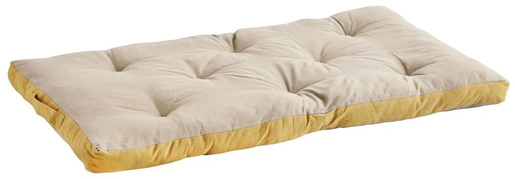 MADAM STOLTZ Prešívaný matrac Taupe/Mustard 60 × 100 cm