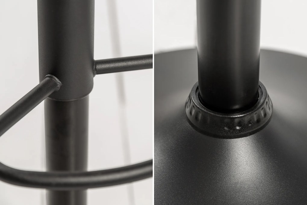 Barová stolička Portland 88-109cm horčicovo žltý zamat