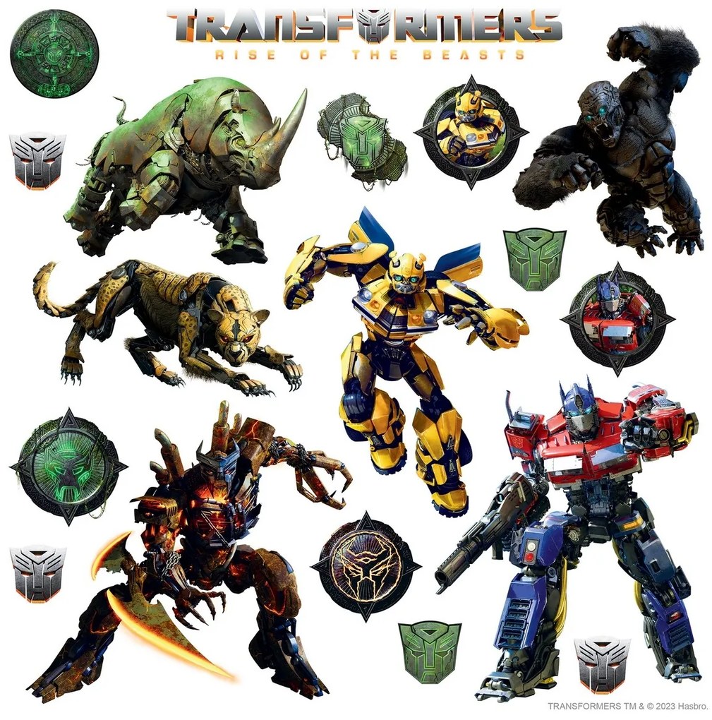Samolepiaca dekorácia Transformers, 30 x 30 cm