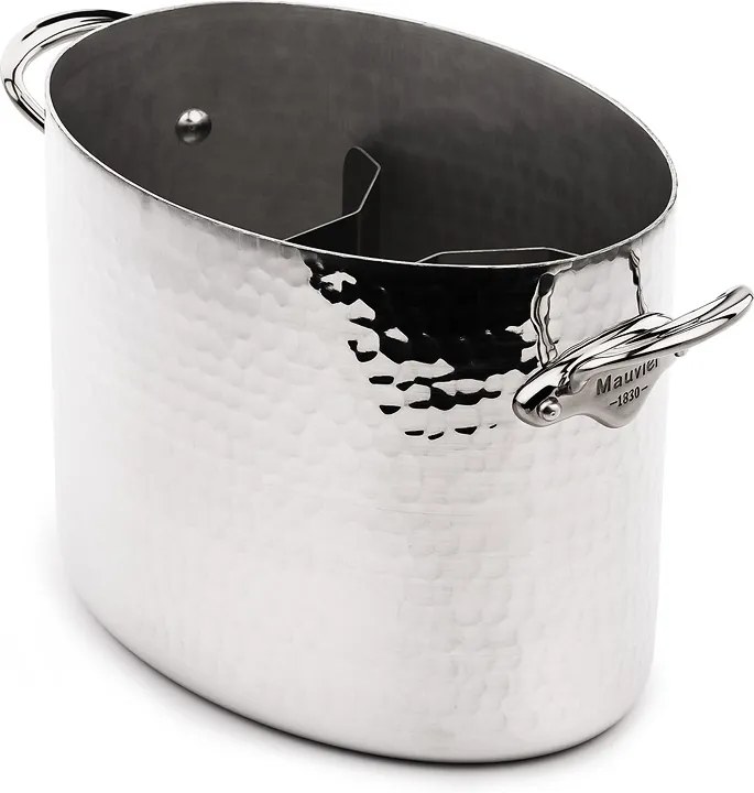 MAUVIEL Hliníková tepaná chladiaca nádoba na sekt oválna Ø 26 cm