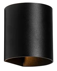 Moderné nástenné svietidlo čierne - Sabbio