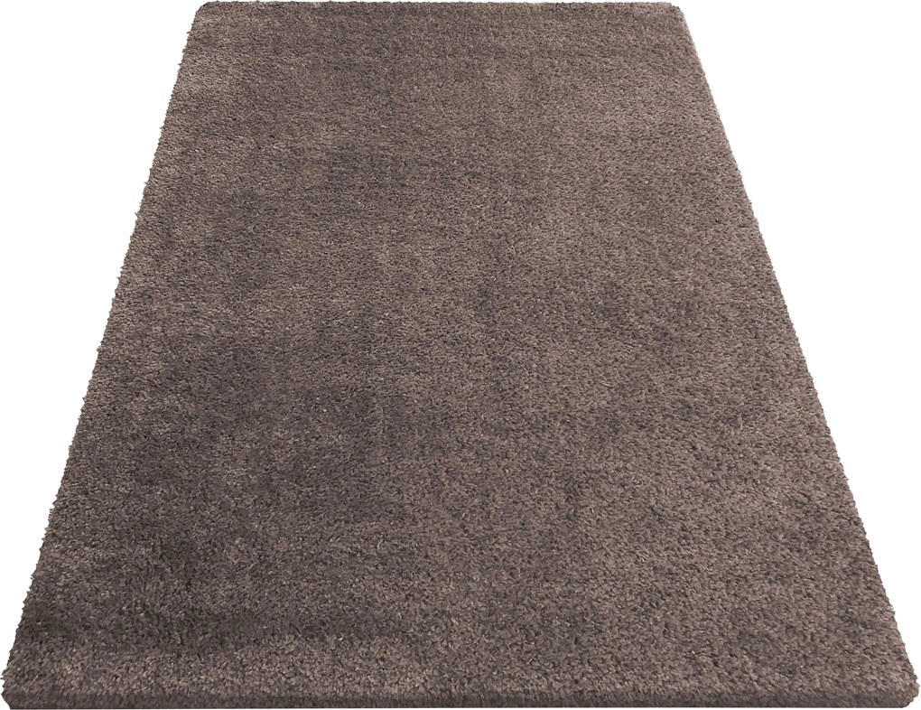 DY Hnedý protišmykový shaggy koberec Camel Rozmer: 120x170 cm