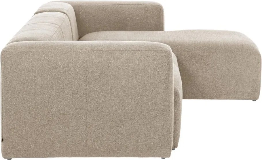 Béžová rohová pohovka (pravý roh) Blok – Kave Home