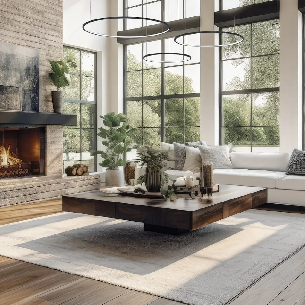 Závesné LED svietidlo Saturno, 3x LED 100w, 4000k, b