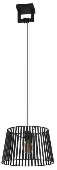 Eglo 390002 - Luster na lanku BOGOTA 1xE27/40W/230V čierna