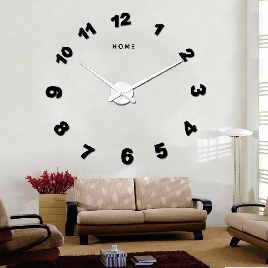STYLESA Nástenné hodiny zrkadlo čísla SZ047 DIY NOSPEN silver: Čierna Ral 9005 Farba čierna RAL 9005 80 cm 3731-34575 12SZ047 HEU-