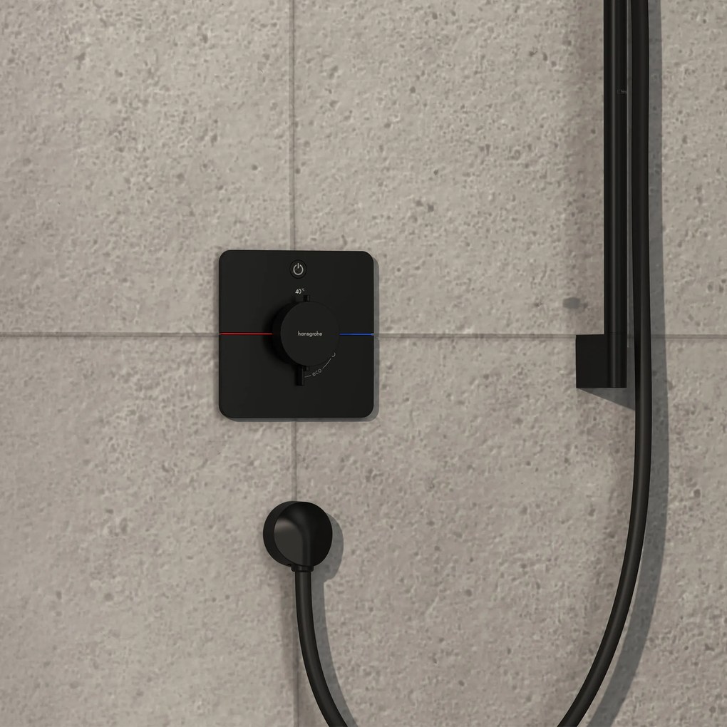 Hansgrohe ShowerSelect Comfort Q, termostat pod omietku pre 1 spotrebič, čierna matná, HAN-15581670