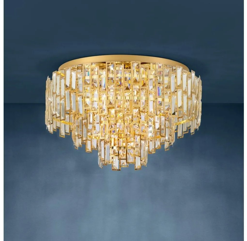 Eglo 39611 - Stropné svietidlo CALMEILLES 10xE14/25W/230V priemer 63 cm