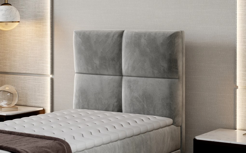 Moderná box spring posteľ Garda 90x200, zelená Monolith