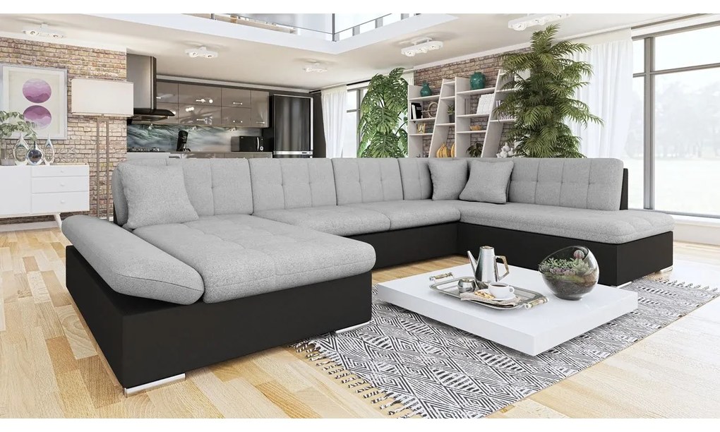 Rohová sedačka Genero, Dostupné poťahy: Utario velvet 2951 + Utario velvet 2951 + Senegal 823, Strana: Ľavá - U