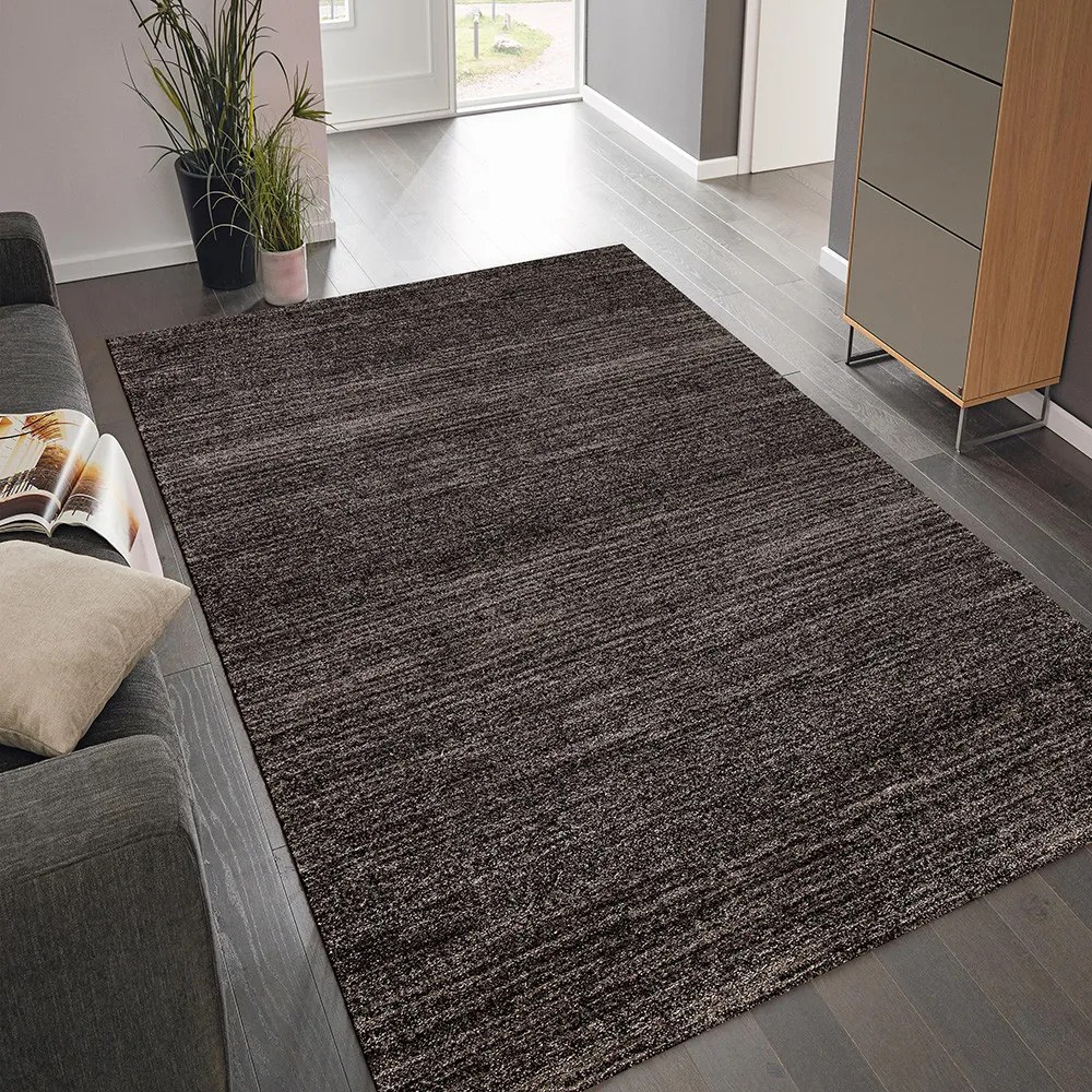 Festival, Kusový koberec Loftline K11491-04 Coffee, 80x300, hnedá, kancelária