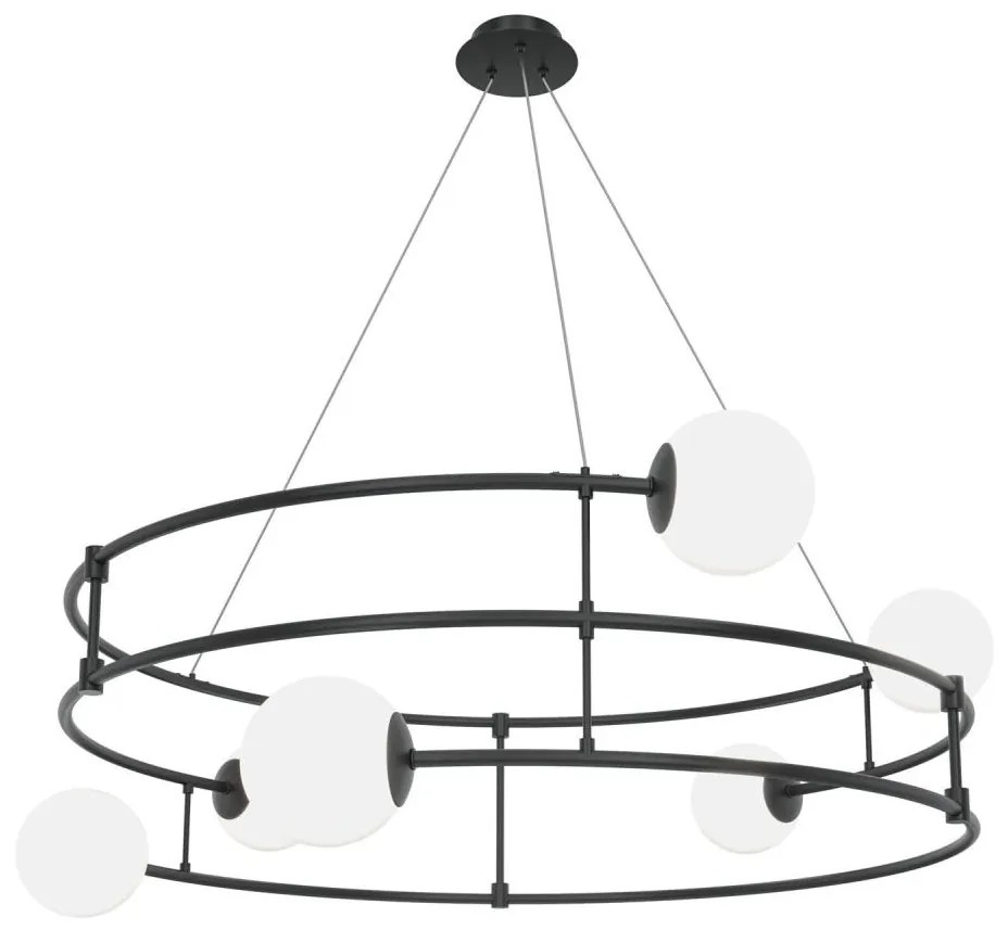 Maytoni MOD317PL-06B - Luster na lanku BALANCE 6xG9/40W/230V čierna