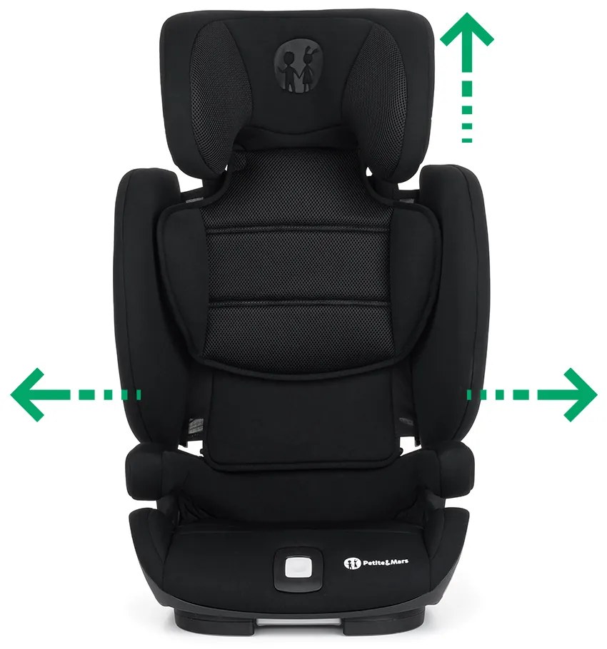 PETITE&MARS Autosedačka Elite Fix i-size 100-150 cm Lava Air (15-36kg)