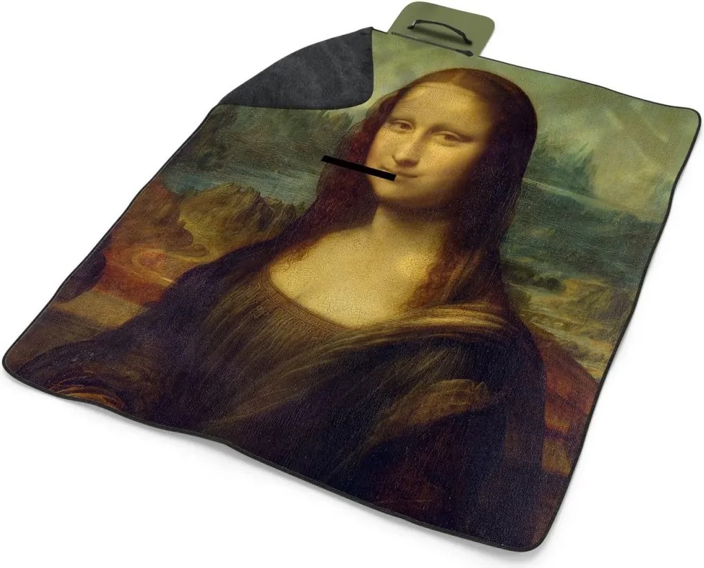 Sablio Plážová deka Mona Lisa - Leonardo da Vinci: 200x140 cm