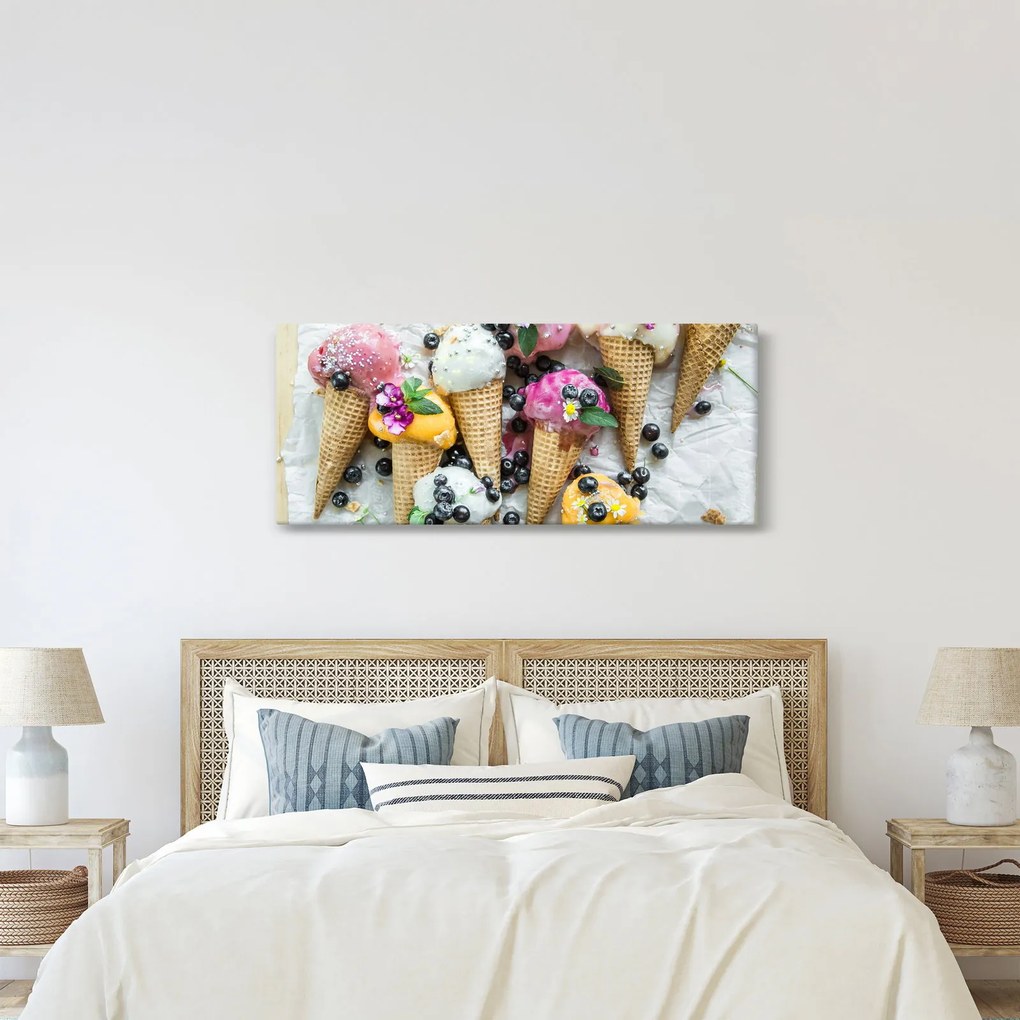 Obraz so zmrzlinami (120x50 cm)