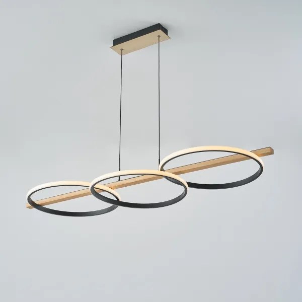 Zuma Line MD3913-3-3BWLT - LED Luster na lanku ALMERIA LED/35W/230V