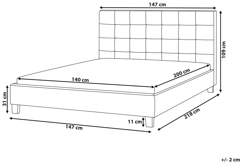 Manželská posteľ 140 cm Rhiannon (hnedá) (s roštom). Vlastná spoľahlivá doprava až k Vám domov. 1075612