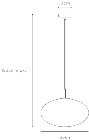 ONLI - Luster na lanku JANET 1xE27/6W/230V pr. 38 cm