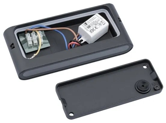 LED Vonkajšie nástenné svietidlo FLOW LED/6W/230V IP54 čierna